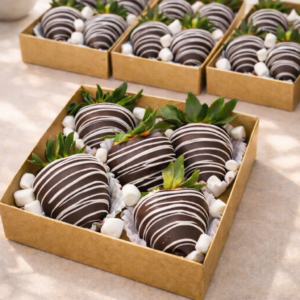 Corporate Chocolate Covered Strawberries Gift Box Set (8 Boxes)