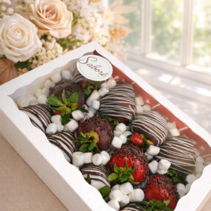 Gourmet Chocolate Covered Strawberries Box (12 Strawberries)